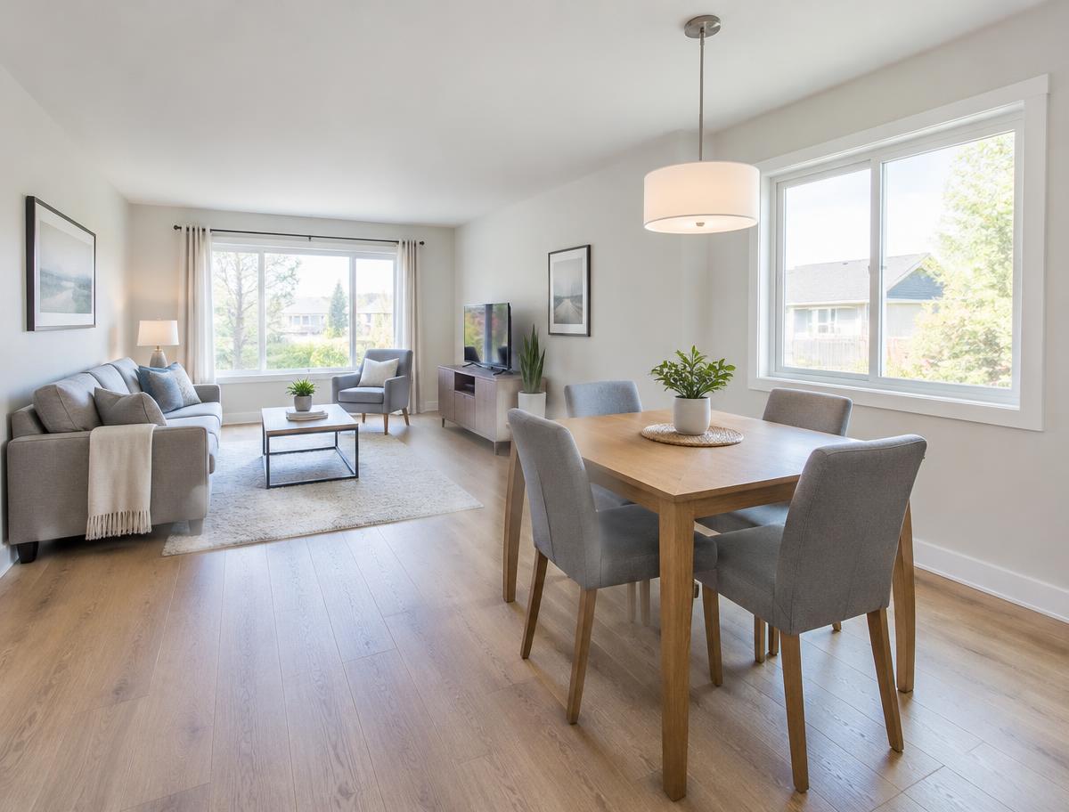 Illustrative sale-ready homes & furniture